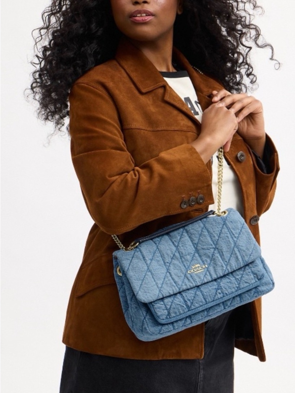 Coach Elodie Denim Crossbody Bag